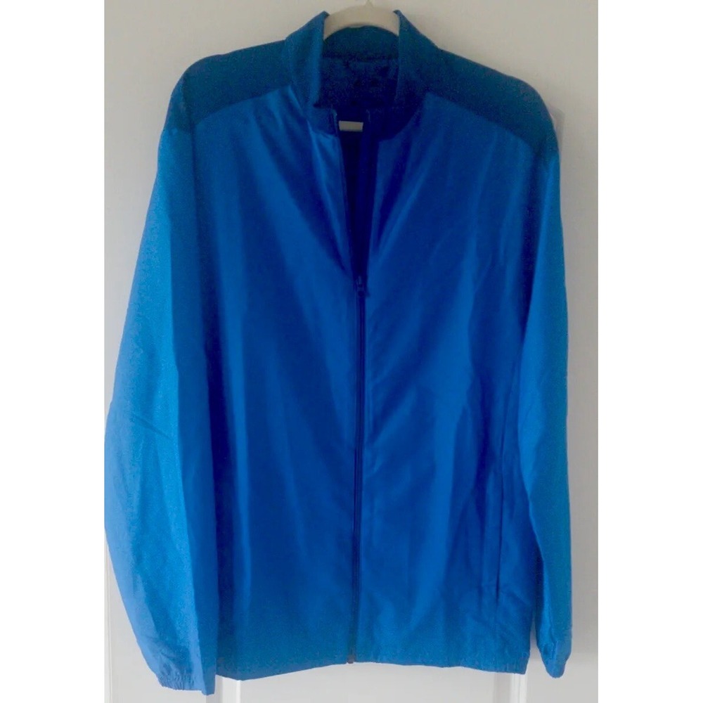 Adidas Golf Windbreaker 3 Stripe Men's Size Medium Full Zip